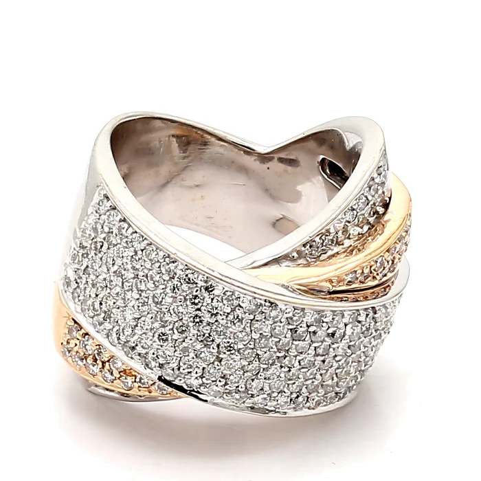 14K Two-Tone Gold Diamond Ring, 2.15 ct tw