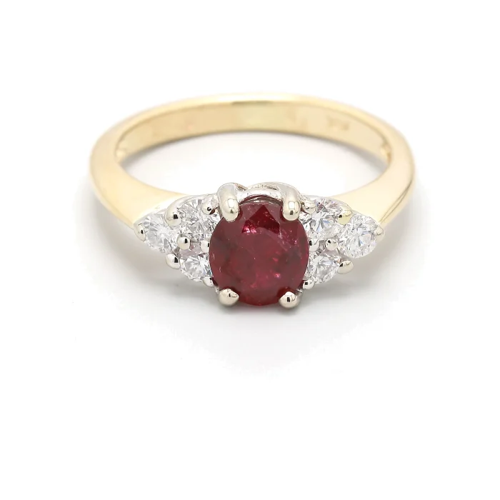 14K Two-Tone Gold Diamond Semi-Mount, 0.50 ct tw