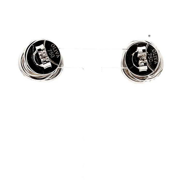14K White Gold Diamond Earrings, 1.02 ct tw