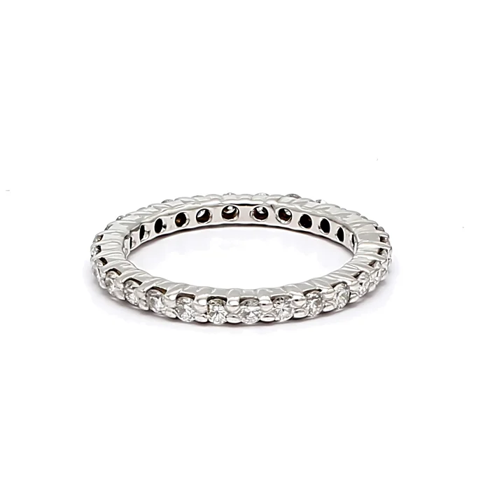 14K White Gold Diamond Eternity Band, 0.56 ct tw