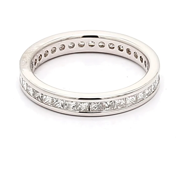 14K White Gold Diamond Eternity Band, 0.99 ct tw