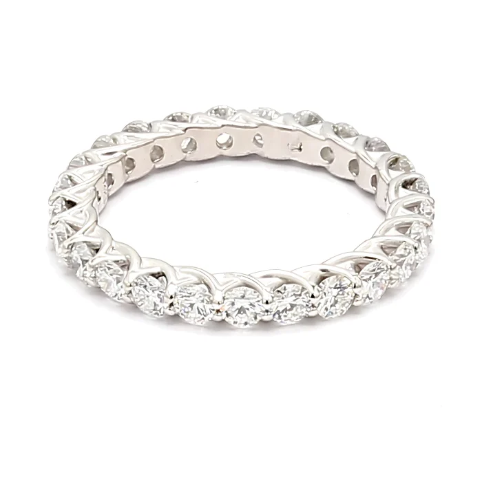 14K White Gold Diamond Eternity Band, 1.71 ct tw