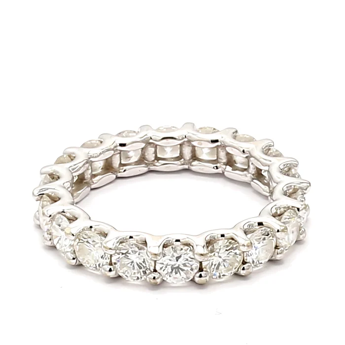 14K White Gold Diamond Eternity Band, 3.00 ct tw