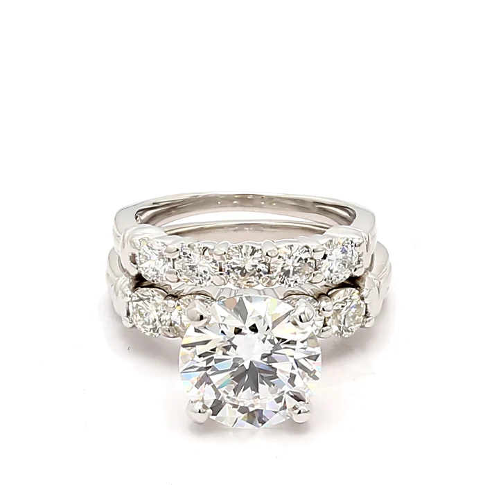 14K White Gold Diamond Wedding Set, 1.00 ct tw