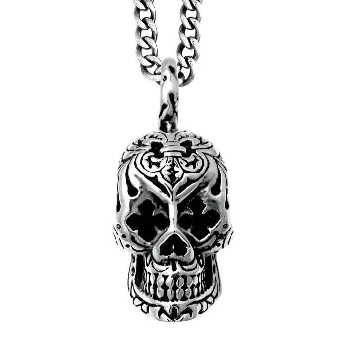 King Baby Day of the Dead Skull Pendant