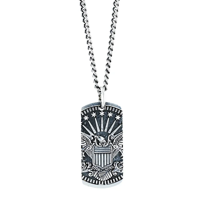 King Baby Eagle Dog Tag Pendant