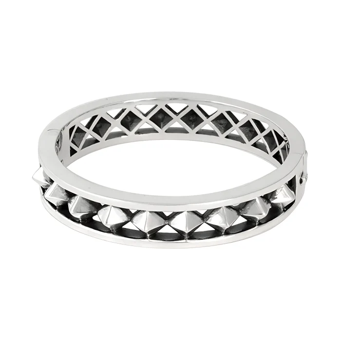 King Baby Pyramid Hinged Bangle