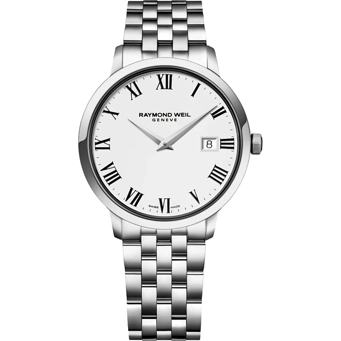 Raymond Weil Toccata 39mm White Roman Dial Steel Bracelet