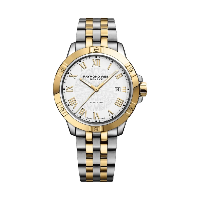 Raymond Weil Tango Classic 41mm Two-Tone White Roman Dial