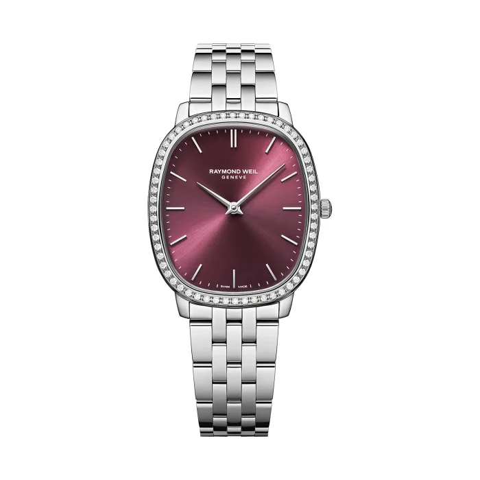 Raymond Weil Toccata Heritage 31 x 36mm Red Grape Dial Diamonds