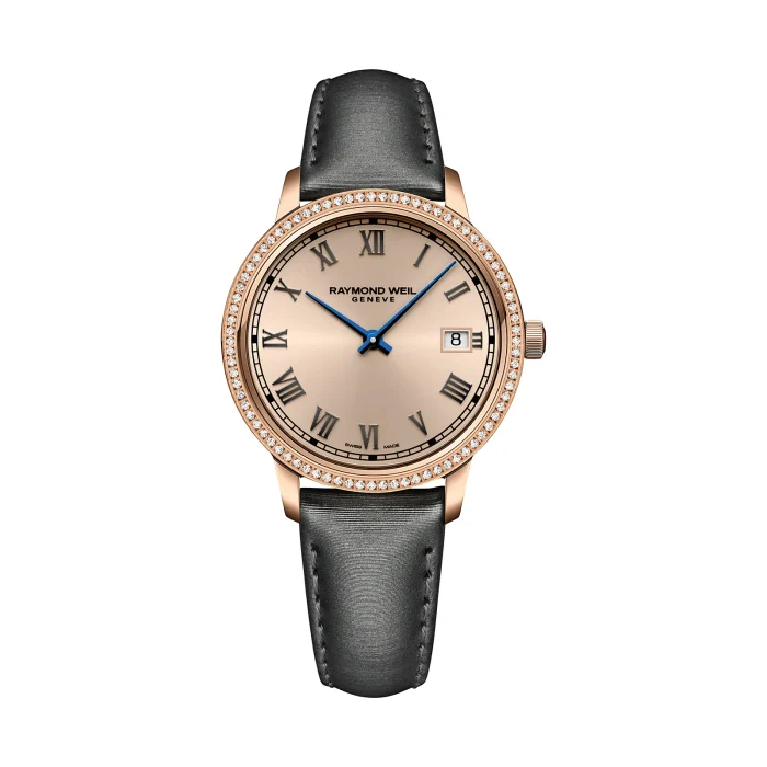 Raymond Weil Toccata Ladies 34mm Rose Gold PVD 80 Diamond Rosé Dial