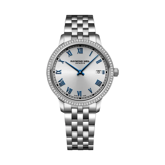 Raymond Weil Toccata Ladies 34mm Steel 80 Diamond Silver Dial