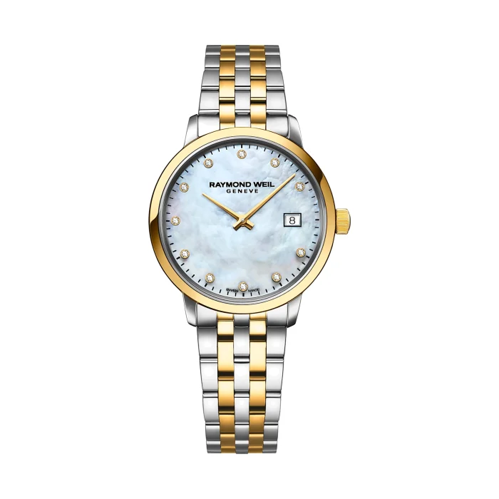 Raymond Weil Toccata Ladies 29mm Two-Tone Mother-of-Pearl 11 Diamond Dial