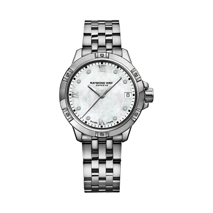 Raymond Weil Tango 30mm Steel Mother-of-Pearl Diamond Dial