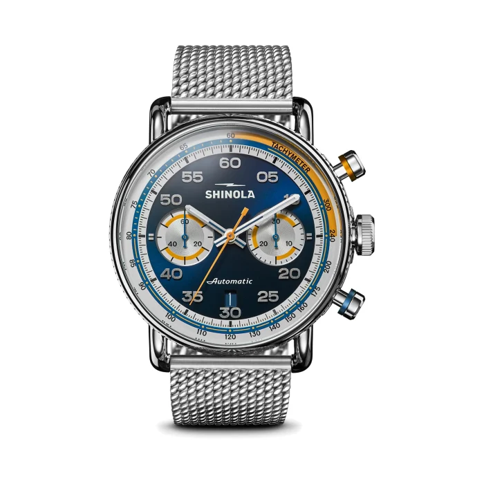 Shinola Canfield Speedway Open Road Automatic Chronograph 44mm Midnight Blue