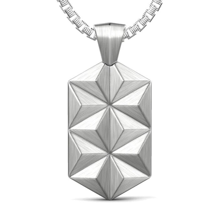 Zancan Studio Sterling Silver Tag Pendant Necklace