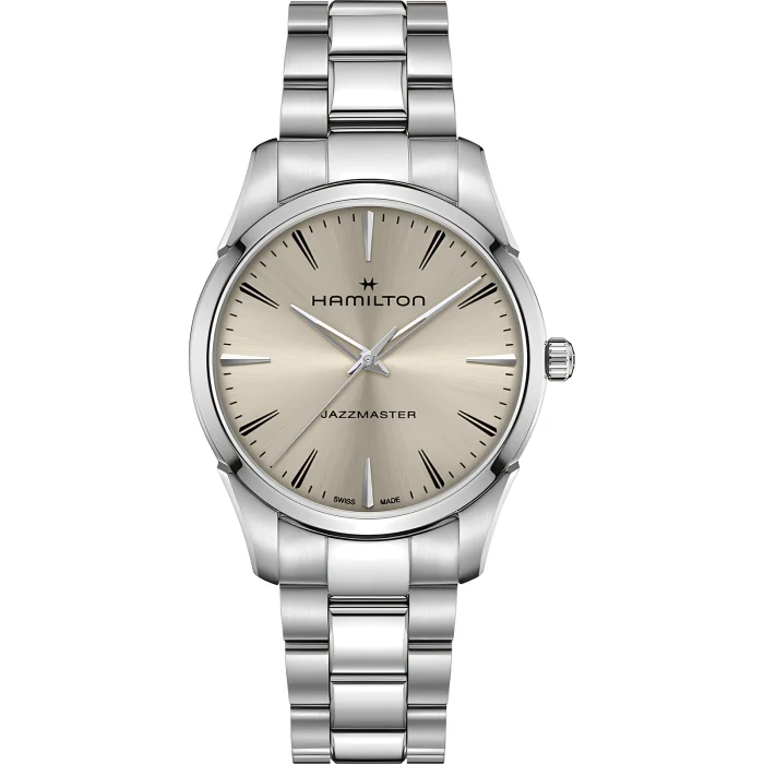 Hamilton Jazzmaster Quartz 40mm Beige Dial on Bracelet