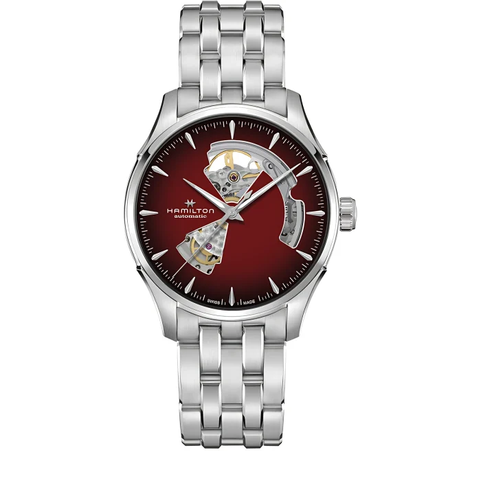 Hamilton Jazzmaster Open Heart Auto 40mm Burgundy Dial