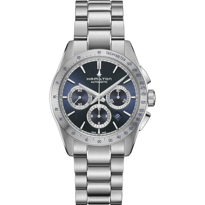 Hamilton Jazzmaster Performer Auto Chrono 42mm Blue Dial