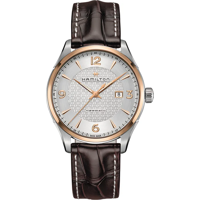Hamilton Jazzmaster Viewmatic Auto 44mm Silver Dial Rose PVD