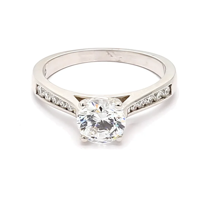 Jeff Cooper 14K White Gold Diamond Semi-Mount, 0.20 ct tw