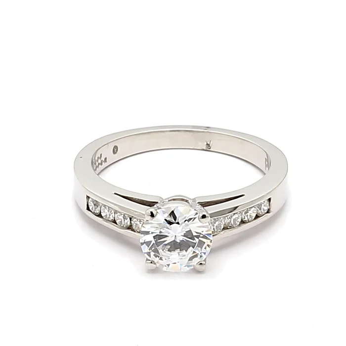 Jeff Cooper Platinum Diamond Semi-Mount, 0.22 ct tw