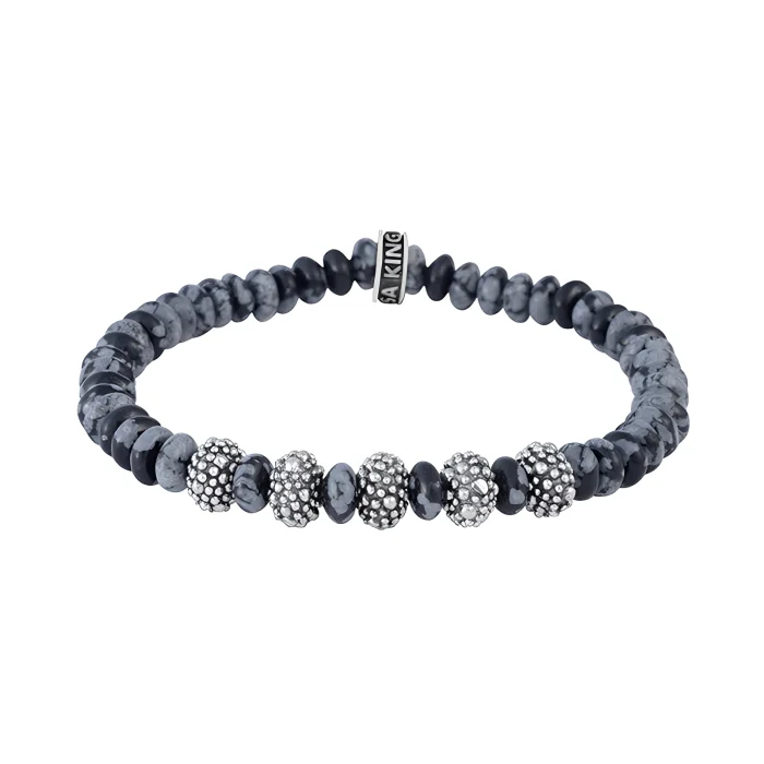 King Baby 6.5mm Agate Bead Bracelet