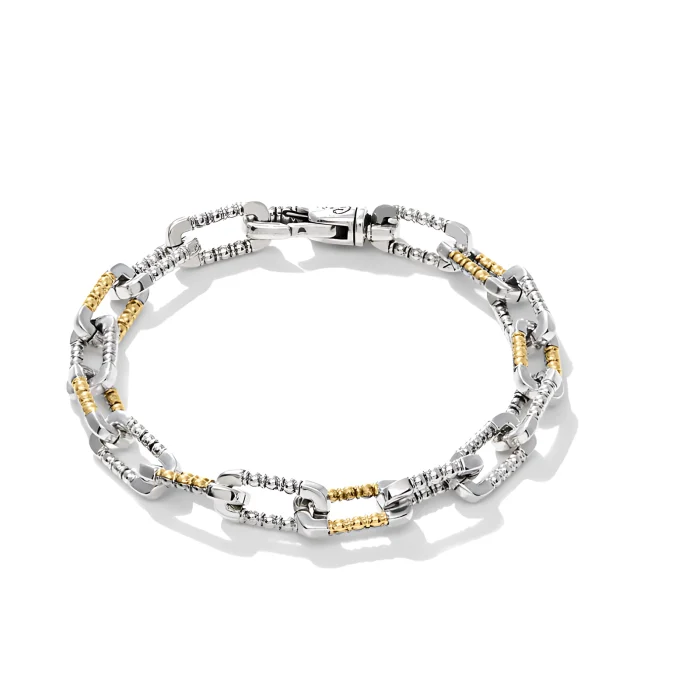 Konstantino Sterling Silver and 18k Yellow Gold Bracelet
