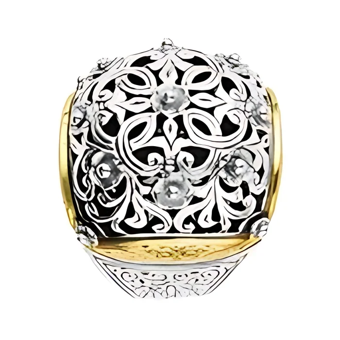 Konstantino Sterling Silver & 18k Gold Ring