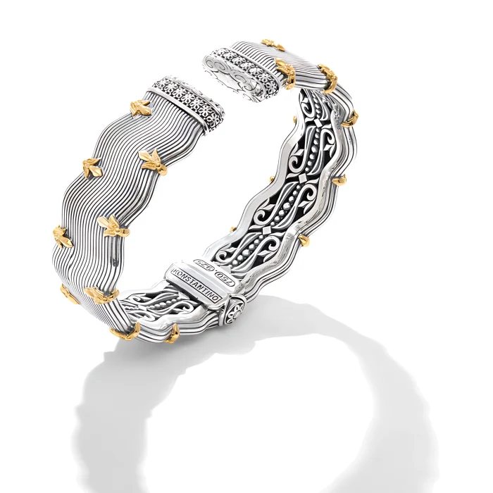 Konstantino Sterling Silver and 18k Yellow Gold Bracelet