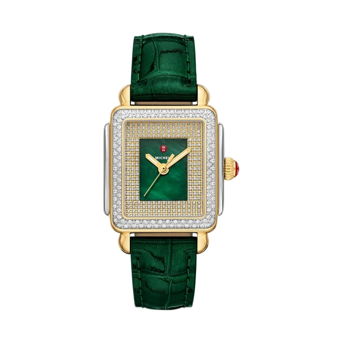 Michele Special Edition Deco Madison Mid Pavé Two-Tone Watch