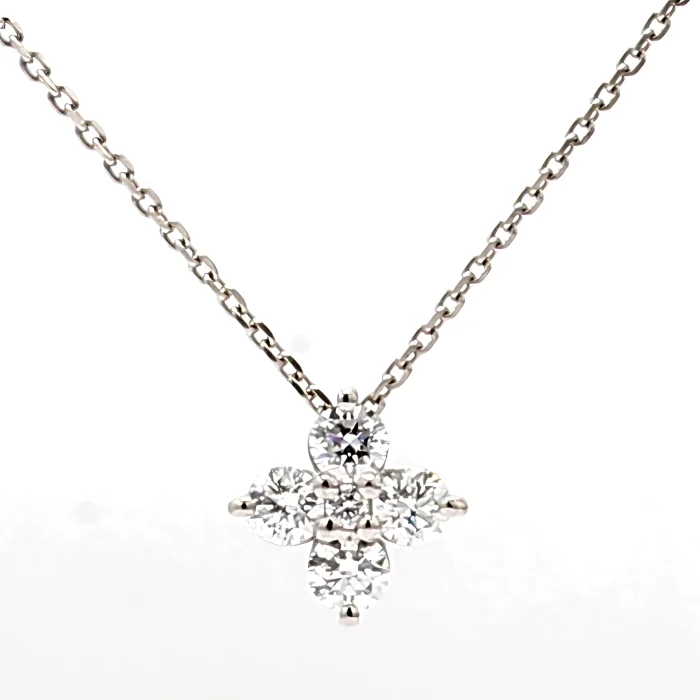 Platinum Diamond Cross Pendant, 0.50 ct tw