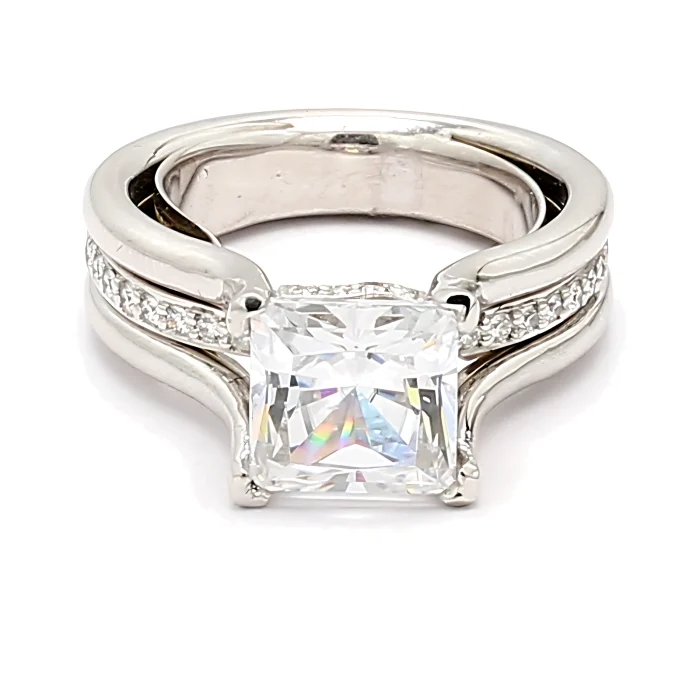 Platinum Diamond Semi-Mount, 0.26 ct tw
