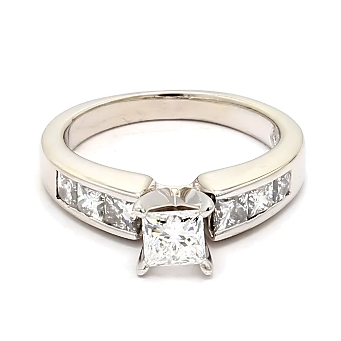 Platinum Princess-Cut Diamond Ring, 1.52 ct tw