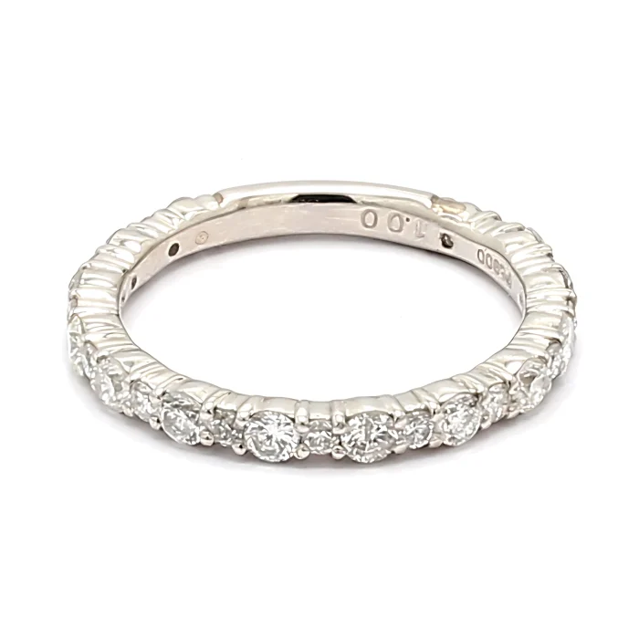 Platinum Three-Quarter Diamond Band, 1.00 ct tw