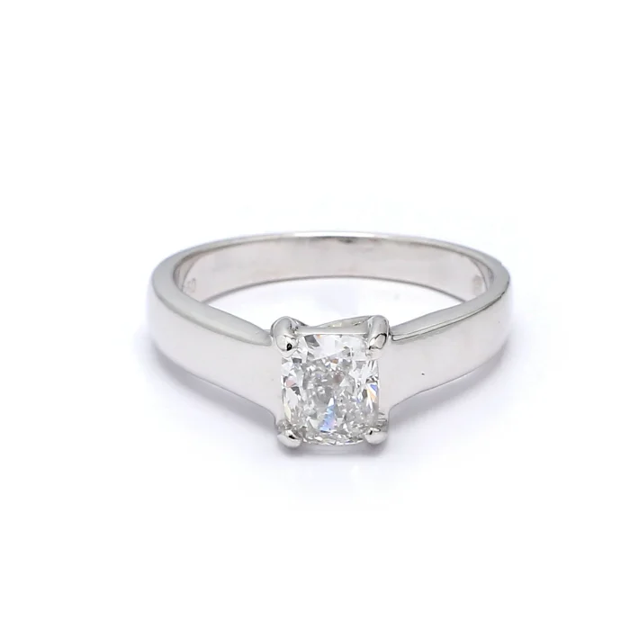 Platinum Wide Solitaire Setting