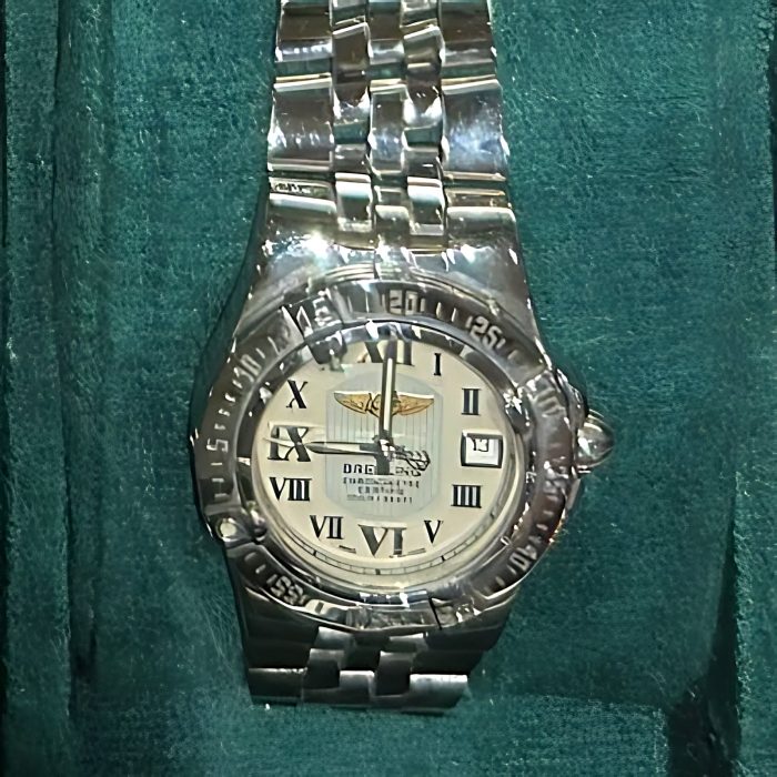 Pre-owned Breitling Starliner 30mm Silver Roman Dial