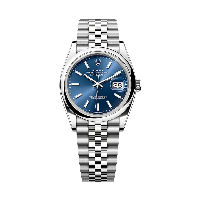 Pre-owned Rolex Datejust 36 Blue Dial Jubilee (2022)