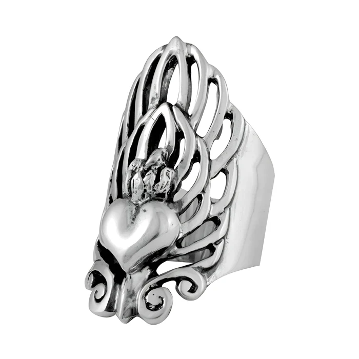 King Baby Sacred Heart Finger Ring, Size 8