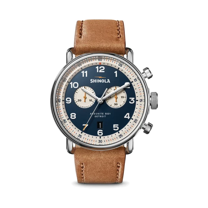 Shinola Canfield C56 Chronograph 43mm Continental Blue