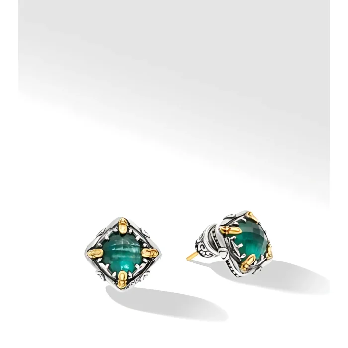 Konstantino Sterling Silver and 18k Yellow Gold Doublet Earrings