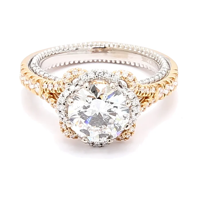 Verragio 18K Two-Tone Gold Couture Diamond Semi-Mount, 0.58 ct tw