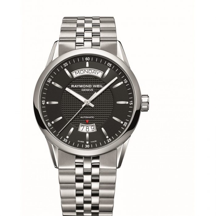 Freelancer Steel on Steel Black Dial Automatic Day-Date