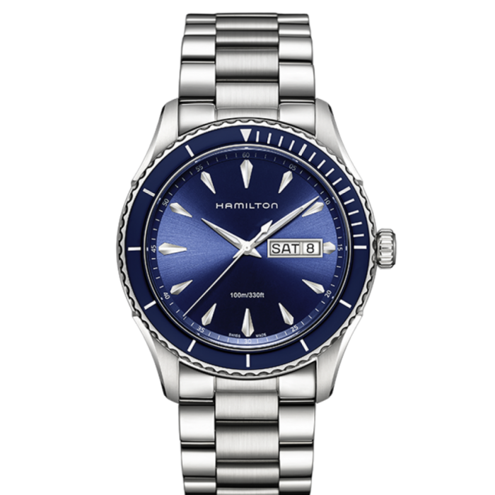 Hamilton Jazzmaster Collection Seaview Day Date Quartz Watch