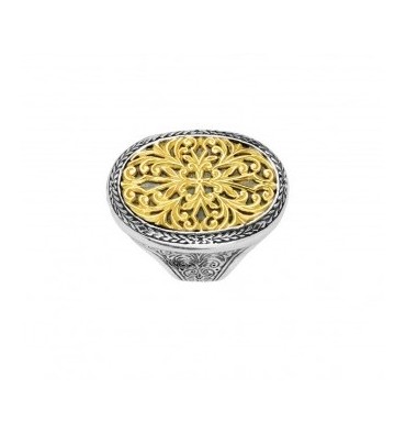 Konstantino Sterling Silver & 18k Gold Ring