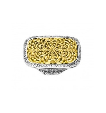 Konstantino Sterling Silver & 18k Gold Ring