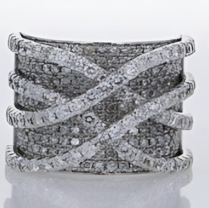 White gold 18k fashion ring