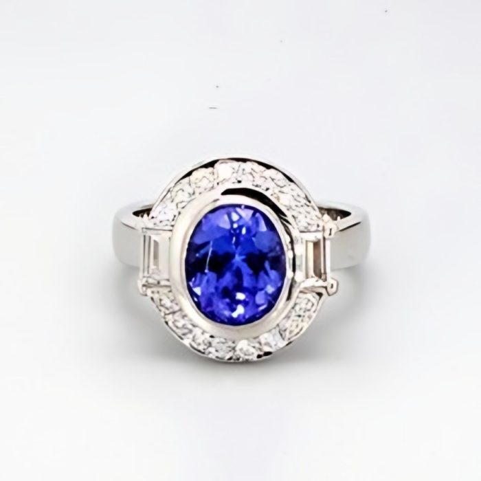 White gold 18k euro shank semi-mount has 18 round diamonds