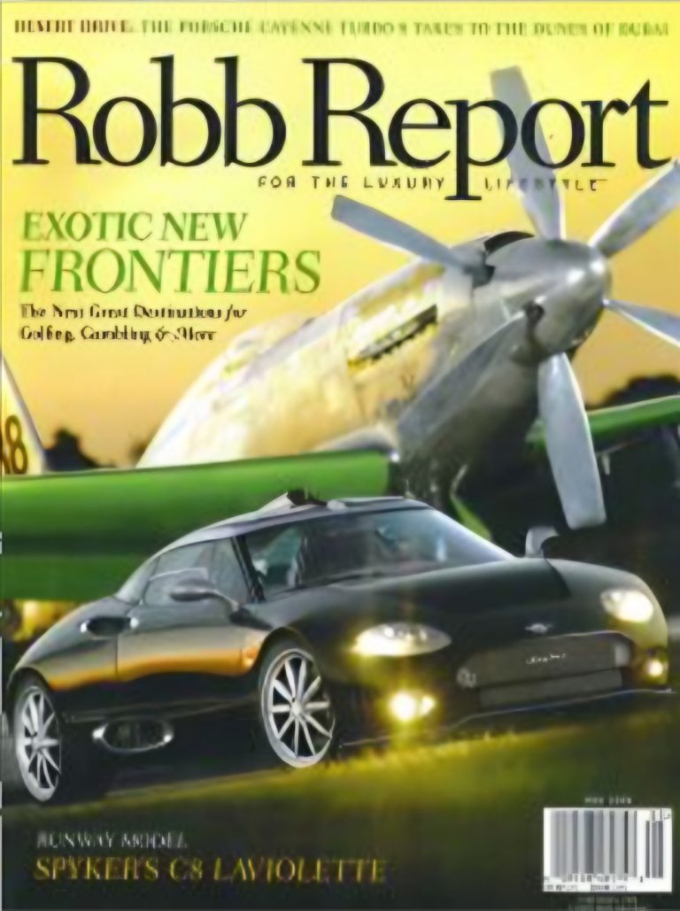 Robb Report magazine cover
