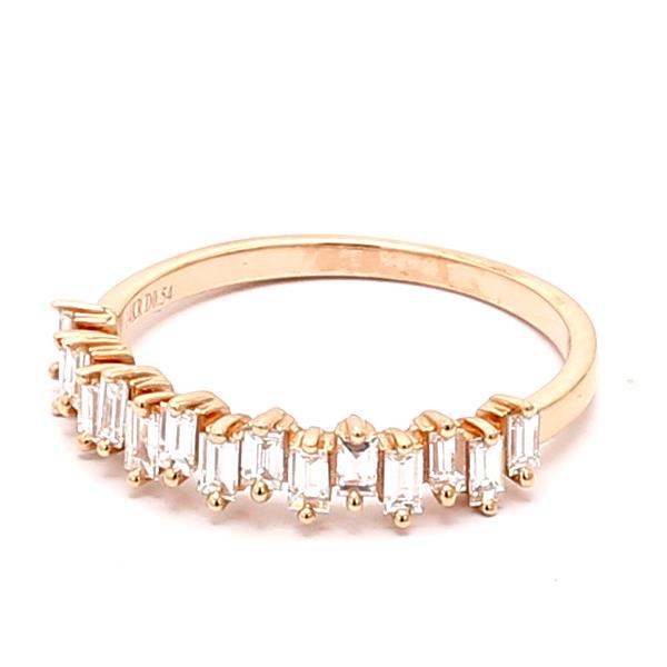 14K Rose Gold Baguette Diamond Band, 0.53 ct tw – view 3